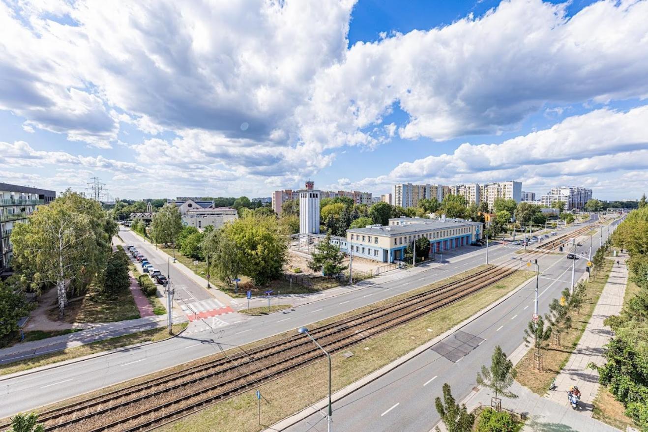 Fajny Apartament Z Parkingiem, Obok Metra. Warschau Exterior foto